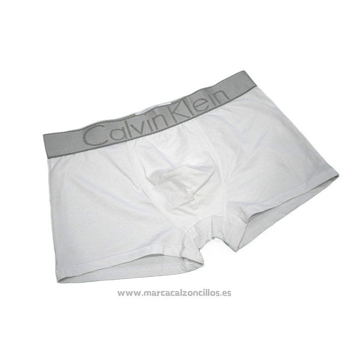 Nuevo Boxer Calvin Klein Hombre Steel Blateado Blanco